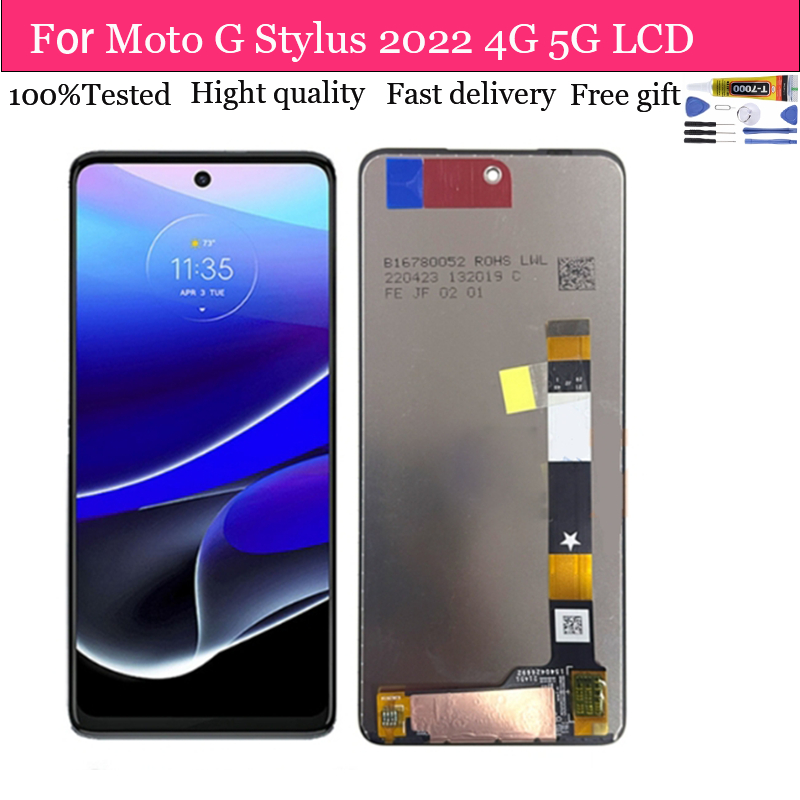เซนเซอร์หน้าจอสัมผัส LCD แบบเปลี่ยน สําหรับ Motorola Moto G Stylus 4G 5G (2022) Moto G Stylus 2022