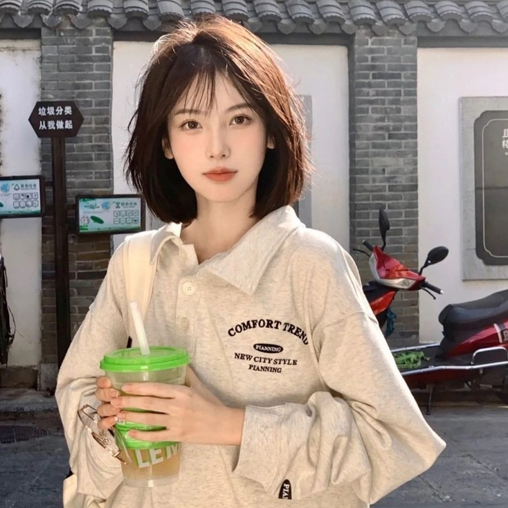 ส่งไวจากไทย SELLDA M-2XL เสื้อสเวตเตอร์ งานปัก แขนยาว เกาหลี โอเวอร์ไซส์ ผู้หญิง สเวตเตอร์