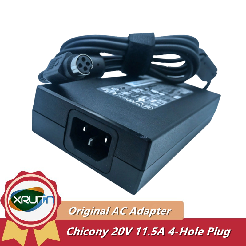 Original OEM A17-230P1B Chicony 20V 11.5A 230W 4 PIN ปลั๊กหญิงอะแดปเตอร์ AC แล็ปท็อปชาร์จสําหรับ CLE