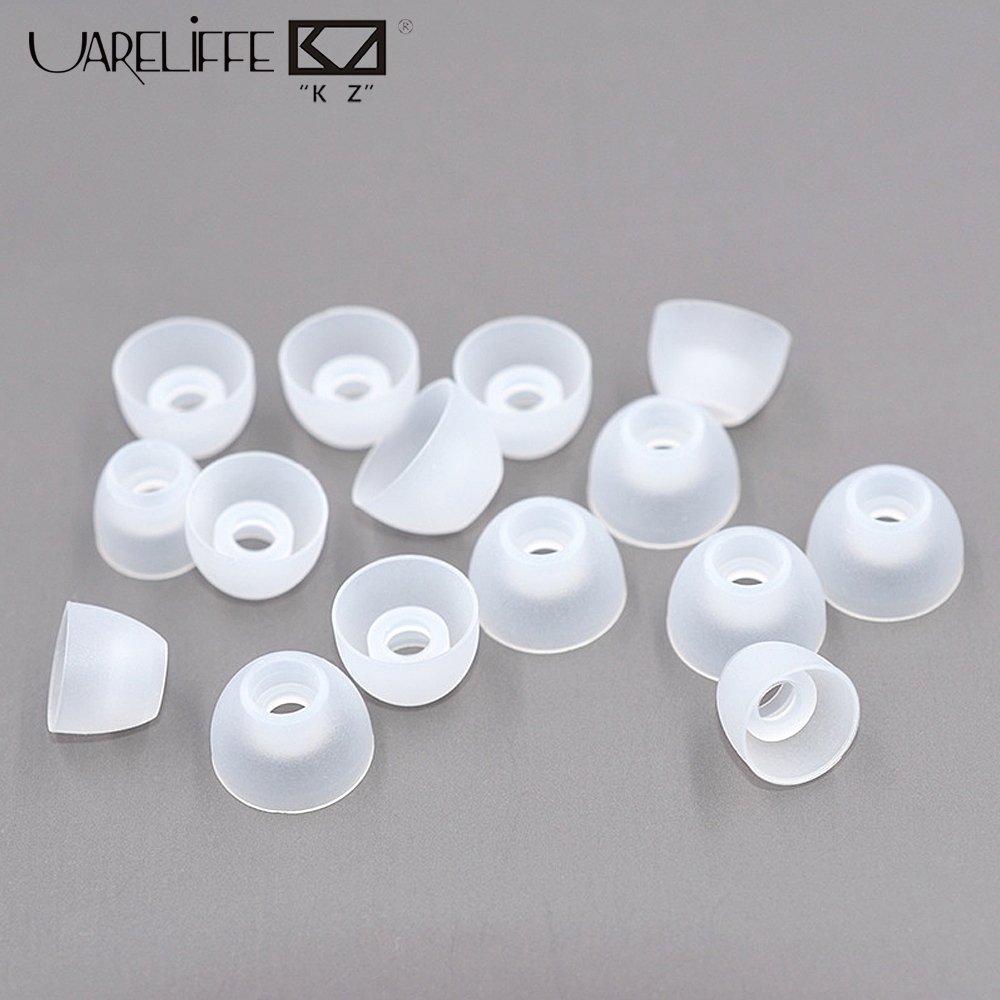 Uareliffe KZ ซิลิโคนเปลี่ยนหูเคล็ดลับ 3 คู่ SML แหวนยางนุ่มใสหูฟังเบาะเสียงแยกสบายโปร่งใสแผ่นรองหูฟังครอบคลุม