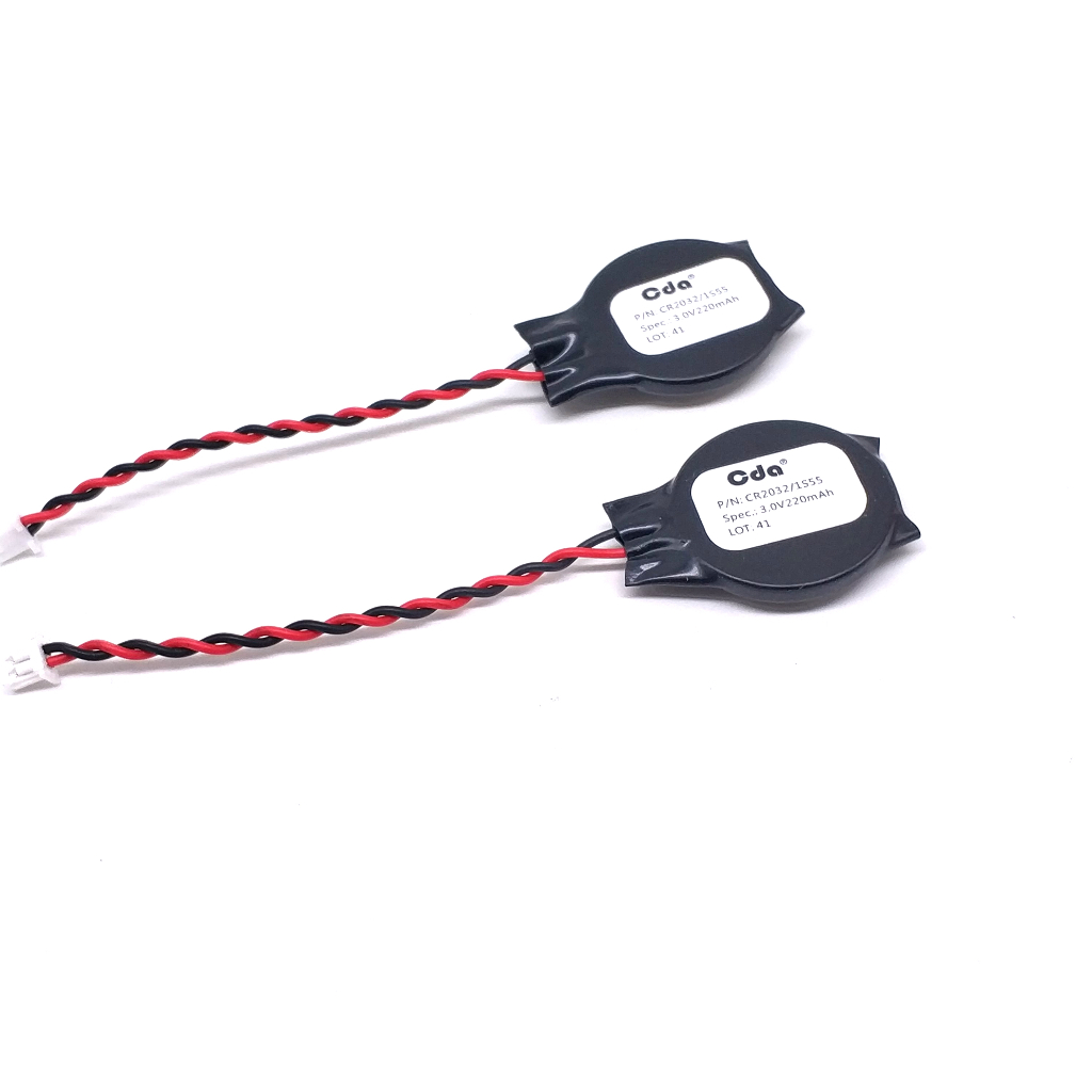 CR2032 Lenovo IBM เมนบอร์ดโน้ตบุ๊ค 3V แบตเตอรี่ CR2032 พร้อมสายเคเบิลพร้อมปลั๊ก CMOS 1 ชิ้น
