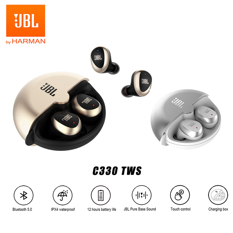 หูฟังบลูทูธ 5.0 เบสหนัก JBL C330 TWS หูฟัง Bluetooth True wireless หูฟังไร้สาย เบสหนัก