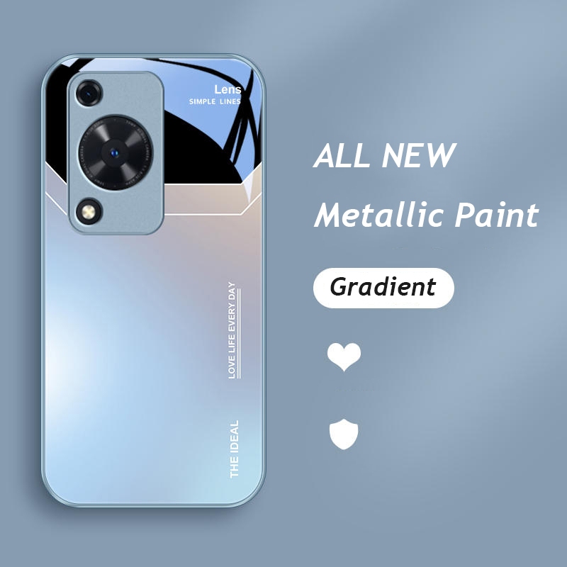 เคสโทรศัพท์มือถือแบบนิ่ม กันกระแทก ไล่โทนสี แฟชั่นหรูหรา สําหรับ Huawei Nova Y72 4G NovaY72 Y 72