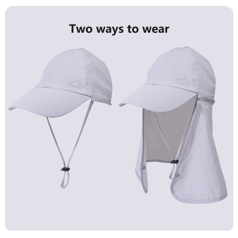 Hatlass หมวกเบสบอล ป้องกันรังสียูวี พร้อมปลอกคอ / หมวกกีฬา กันน้ํา ระบายอากาศ สําหรับผู้ชายและผู้หญิง