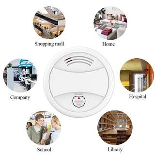 Daytech ตรวจจับควัน smoke detector เซ็นเซอร์ควัน ใช้สำนักงาน/บ้าน เครื่องไฟอัจฉริยะ tuya smart WiFi
