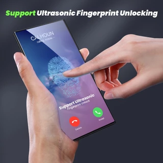 【S24 Ultra SET】Wsken S25 Ultra S26 Ultra กระจกนิรภัยกันรอยหน้าจอ 9H กันแตก 6.8 นิ้ว สําหรับ Samsung Galaxy S24 ฟิล์ม+เคส Set [ไม่มีบับเบิ้ล] [รองรับการปลดล็อกลายนิ้วมือ] S24 Film+Lens+Case HD ฟิล์ม เต็มจอใส S24 ฟิล์มกระจกนิรภัย 2 แพ็ก