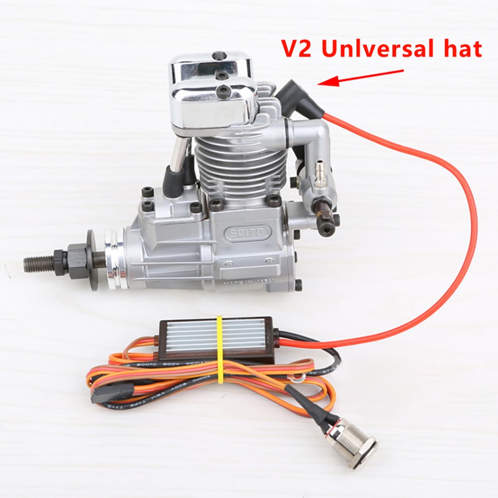 Rcexl V2 Universal หมวกบนบอร์ดระบบเรืองแสงเครื่องยนต์ Methanol จุดระเบิดพร้อมตัวบ่งชี้ LED สําหรับเครื่องบิน RC