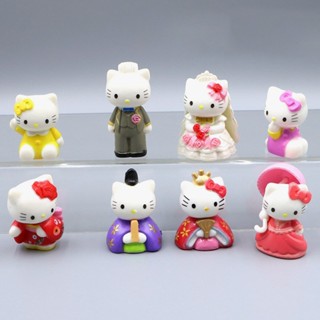 SANRIO โมเดลฟิกเกอร์ PVC อนิเมะ Hello Kitty Marry Kimono ขนา…