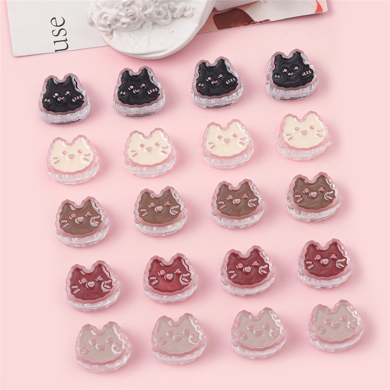 ลูกปัดอะคริลิคใส รูปแมว ขนาด 20*18 มม. สําหรับทําเครื่องประดับ แฮนด์เมด Diy จํานวน 5 ชิ้น ต่อถุง
