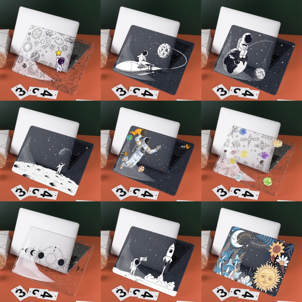 เคส พิมพ์ลายแวววาว สําหรับ MacBook M4 2024 2023 M2 M3 Air 13 A2681 15 นิ้ว A2941 M3 Pro 14 16 A2991 A2992 A2918 Retina Air 13 M1 A2337 A2179 Pro 13.3 นิ้ว A2338