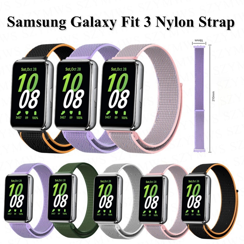 สายนาฬิกาข้อมือไนล่อน แบบเปลี่ยน สําหรับ Samsung Galaxy Fit 3 Samsung Fit3 Smart Watch