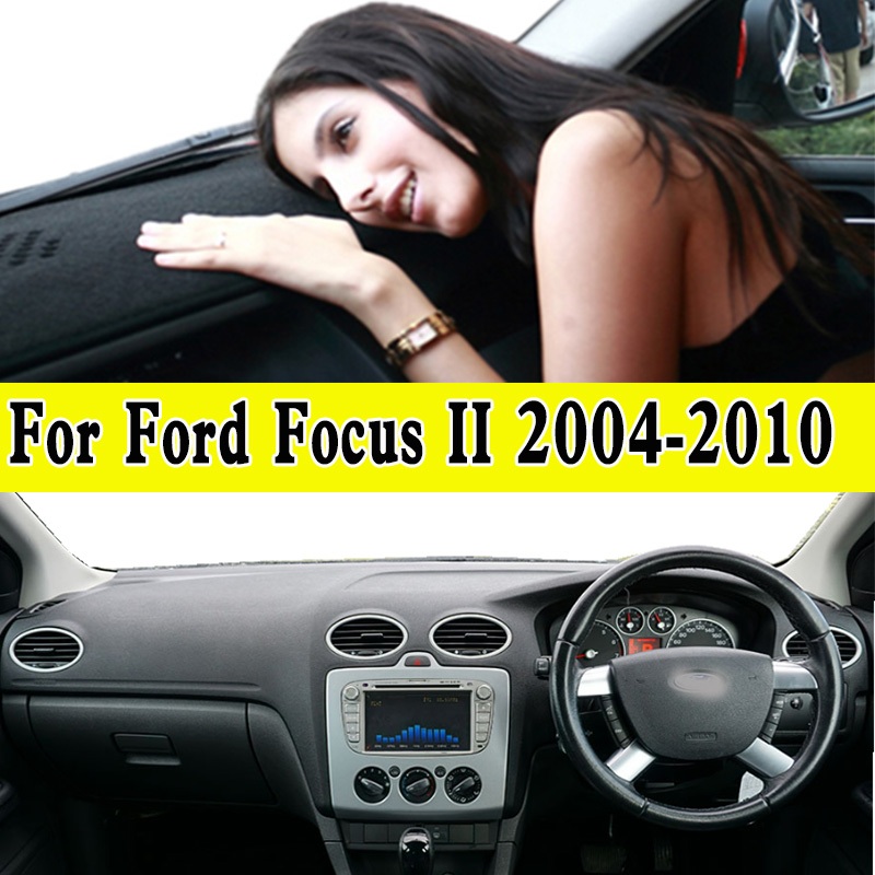 แผงแดชบอร์ด กันแดด มีฉนวนกันความร้อน สําหรับ Ford Focus II 2004-2010
