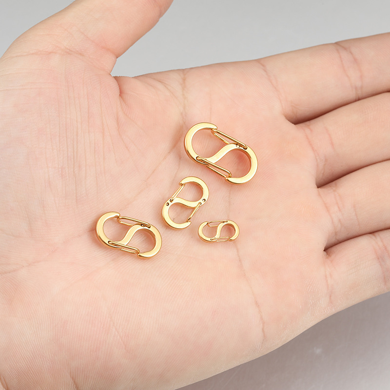 1 ชิ้น 3 ชิ้น สเตนเลส S เชื่อมต่อ / สิ้นสุด สําหรับเครื่องประดับ สร้อยข้อมือ / เคลือบเงา DIY เครื่องประดับสร้อยข้อมือ และสร้อยคอซัพพลาย