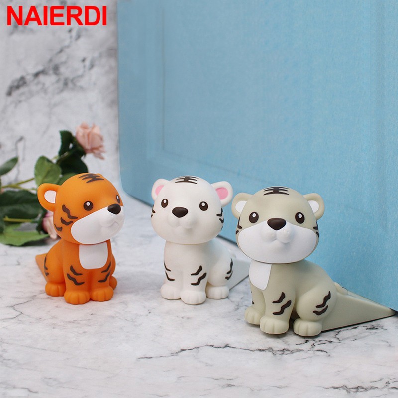 Naierdi น่ารัก ตัวหยุดประตู การ์ตูน สร้างสรรค์ ซิลิโคน กันชนประตู จับประตู ของเล่นเพื่อความปลอดภัย สําหรับเด็ก บ้าน เฟอร์นิเจอร์ ฮาร์ดแวร์