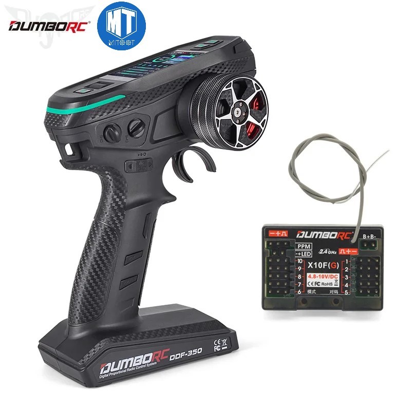 Dumborc DDF-350 พร้อม X10FG / X10F 10CH เครื่องส่งสัญญาณวิทยุ และตัวรับสัญญาณ หน้าจอ HD สําหรับรถบัง