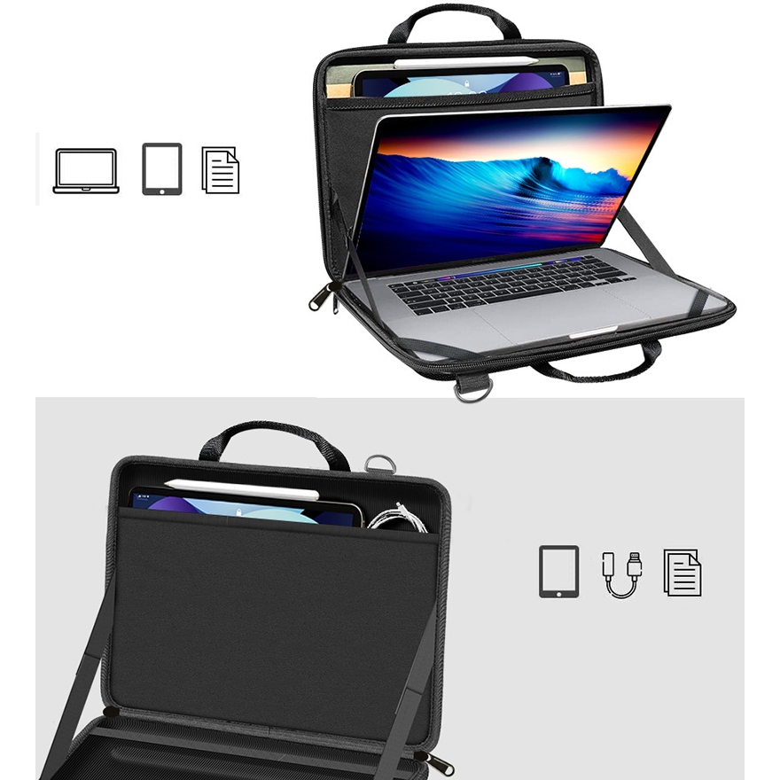 เคสกระเป๋าใส่แล็ปท็อป EVA แบบแข็ง 14 นิ้ว สําหรับ MacBook Pro 16 นิ้ว Huawei Xiaomi 14 นิ้ว