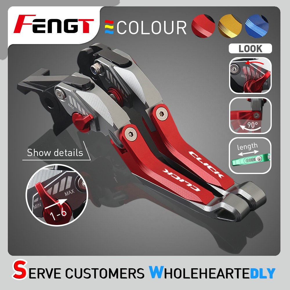 ชุดก้านเบรกคลัทช์ ABS STD CLICK 160 องศา ปรับได้ อุปกรณ์เสริม สําหรับรถจักรยานยนต์ Honda CLICK160