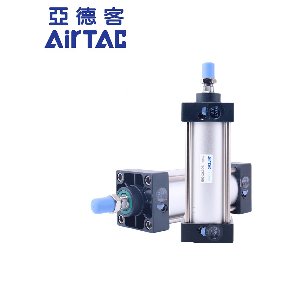 Airtac กระบอกสูบมาตรฐาน แรงขับสูง SC63 SC80 SC100 * 25 * 50 * 100 * 150 * 200 * 300