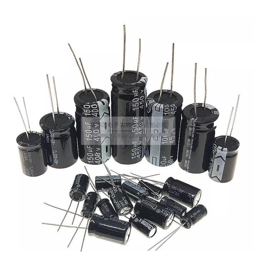 ตัวเก็บประจุอลูมิเนียมไฟฟ้า 400v 450V1 10 3.3 4.7 6.8 2.2 22 33 47 68 100UF
