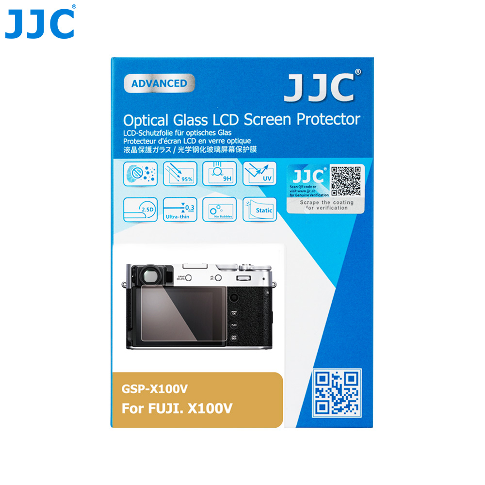 JJC ฟิล์มกันรอย Fujifilm XM5 X-M5 X100VI X100V ฟิล์มกระจกนิรภัยกันรอยหน้าจอกล้อง HD บางเฉียบ