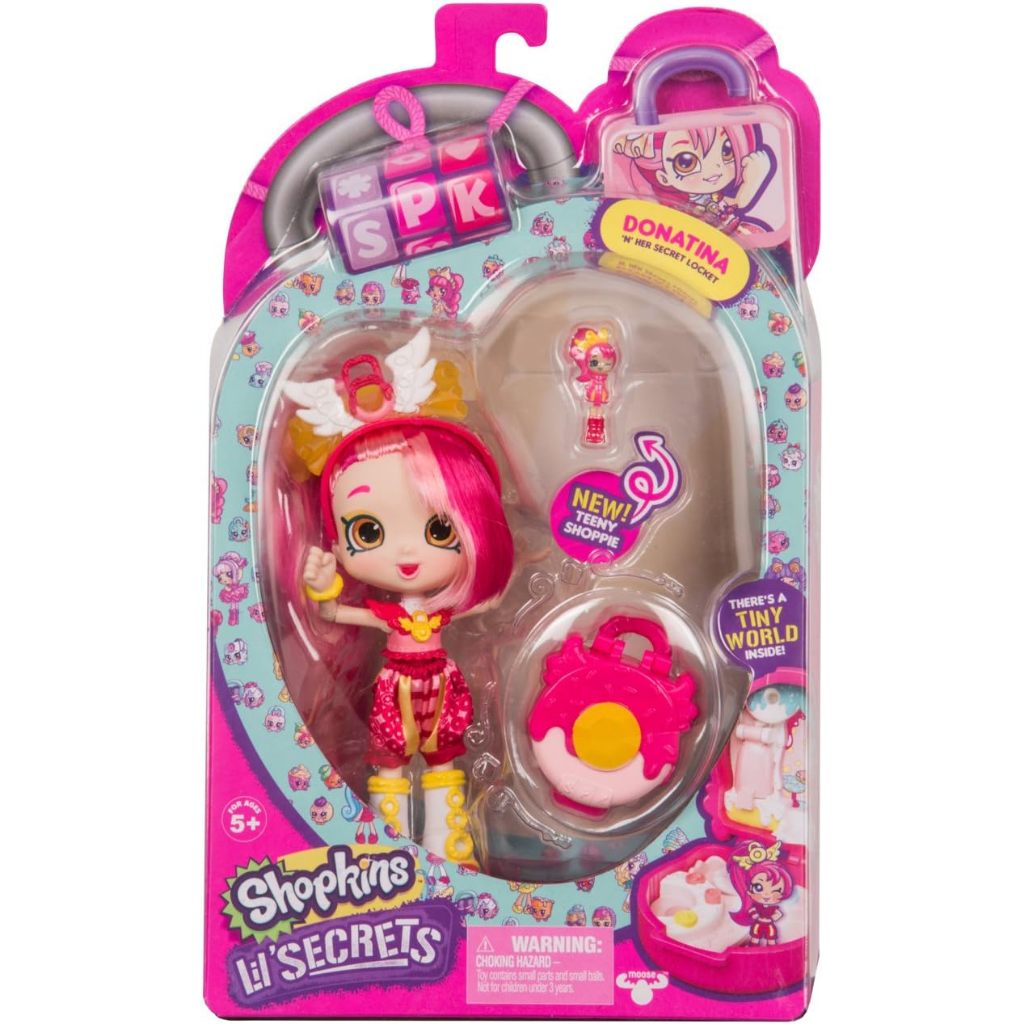 Shopkins Lil' Secrets, Shoppies Doll with Mini Playset, Donatina Shopkins Lil' Secrets, Shoppies ตุ๊กตา พร้อมชุดของเล่น ขนาดเล็ก, Donatina