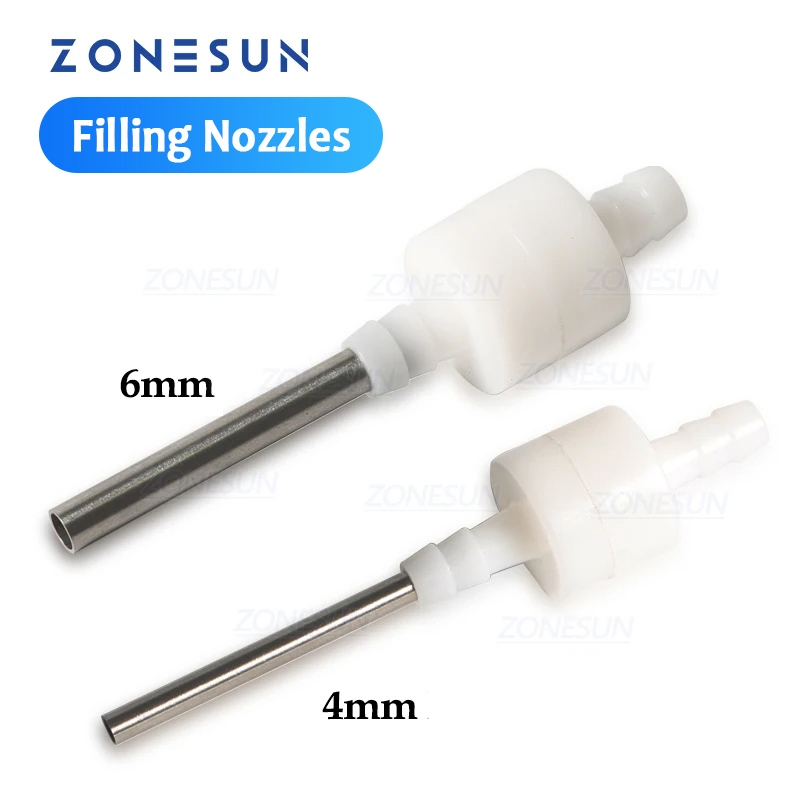 Zonesun อะไหล่หัวฉีดเหล็ก 4 มม. 6 มม. สําหรับเครื่องเติมของเหลวไฟฟ้า