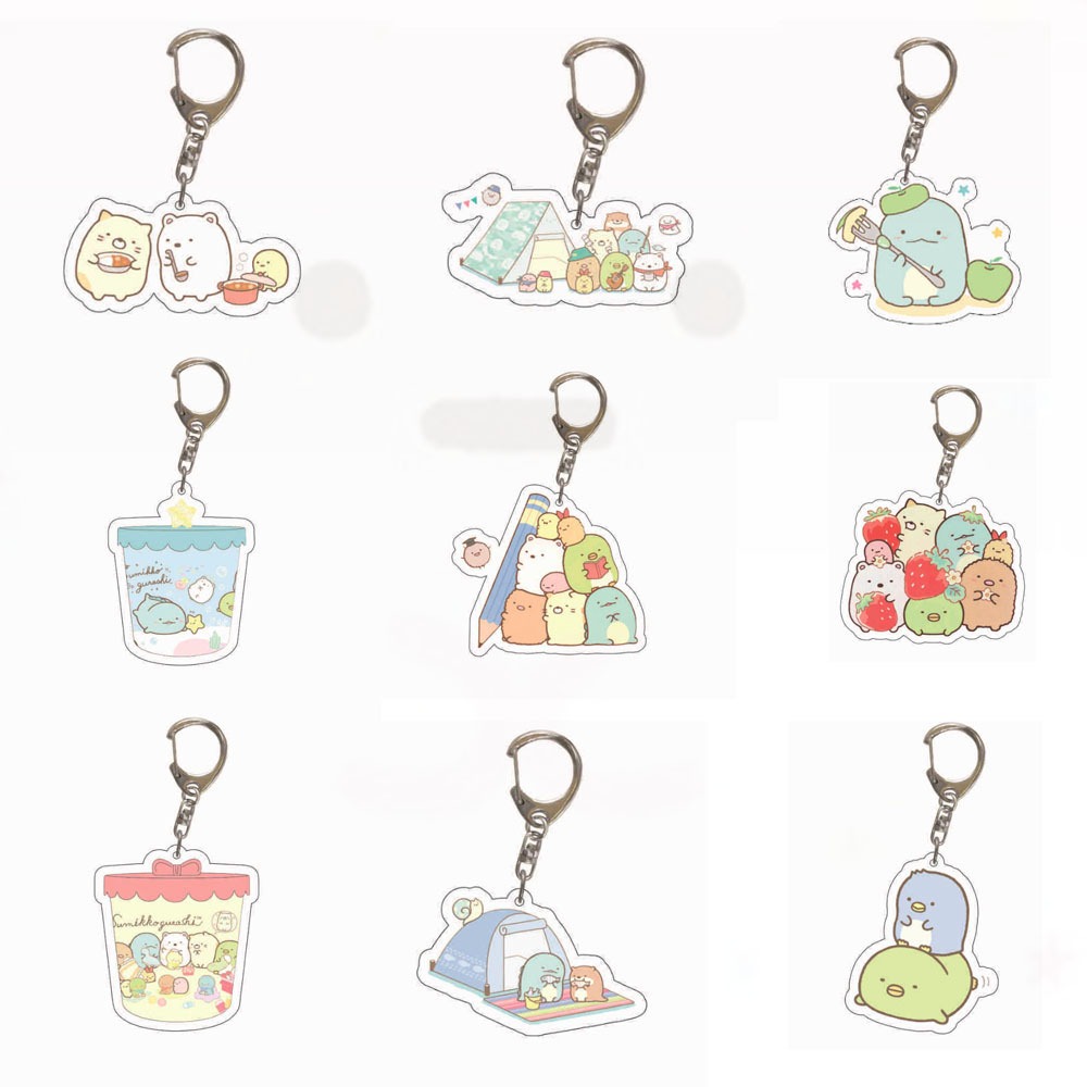 1 ชิ้น Key Chain จี้การ์ตูน Key แหวน Keychian