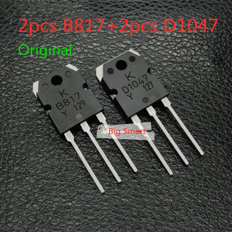 ทรานซิสเตอร์ขยายเสียง 2SD1047 2SB817 TO-3P D1047 B817 KTB817 KTD1047 4 ชิ้น