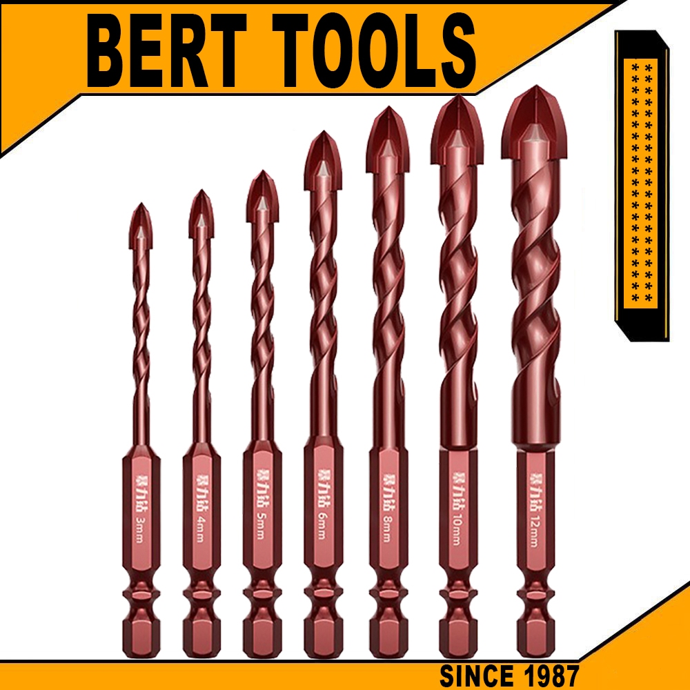 BERT ｜ดอกสว่าน แข็งแรง1000เท่า ดอกสว่านคาร์ไบด์ ดอกสว่านเจาะเหล็ก ดอกเจาะปูน ดอกเจาะกระจก เจาะกระเบื้อง ดอกเจาะเหล็ก