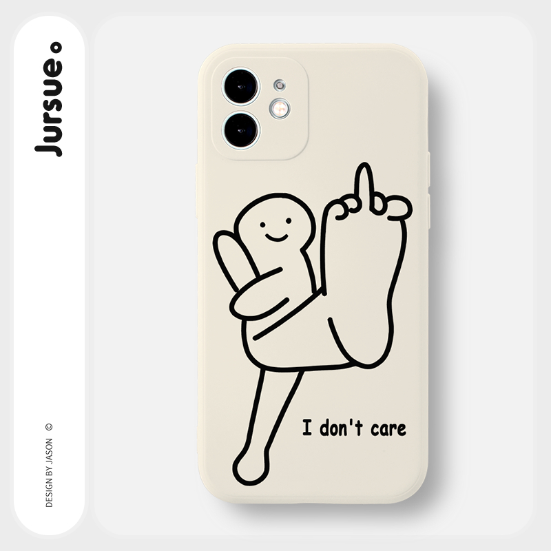 JURSUE เคสไอโฟน เคสซิลิโคนนุ่มกันกระแทกน่ารักตลก เคสโทรศัพท์ Compatible for iPhone 17 Air 16 15 14 13 12 11 Pro Max SE 2020 X XR XS 8 7 Plus พลัสs Y4707