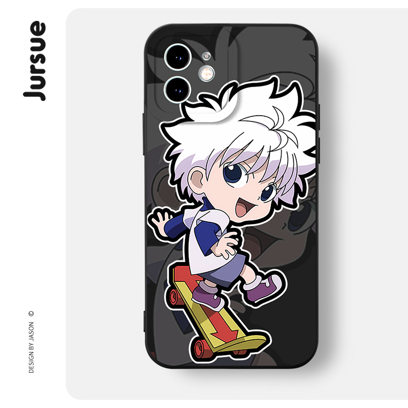 JURSUE เคสไอโฟน เคสซิลิโคนนุ่มกันกระแทกการ์ตูนอนิเมะตลก เคสโทรศัพท์ Compatible for iPhone 16 15 14 13 12 11 Pro Max SE 2020 X XR XS 8 7 Plus พลัส Y4705Q