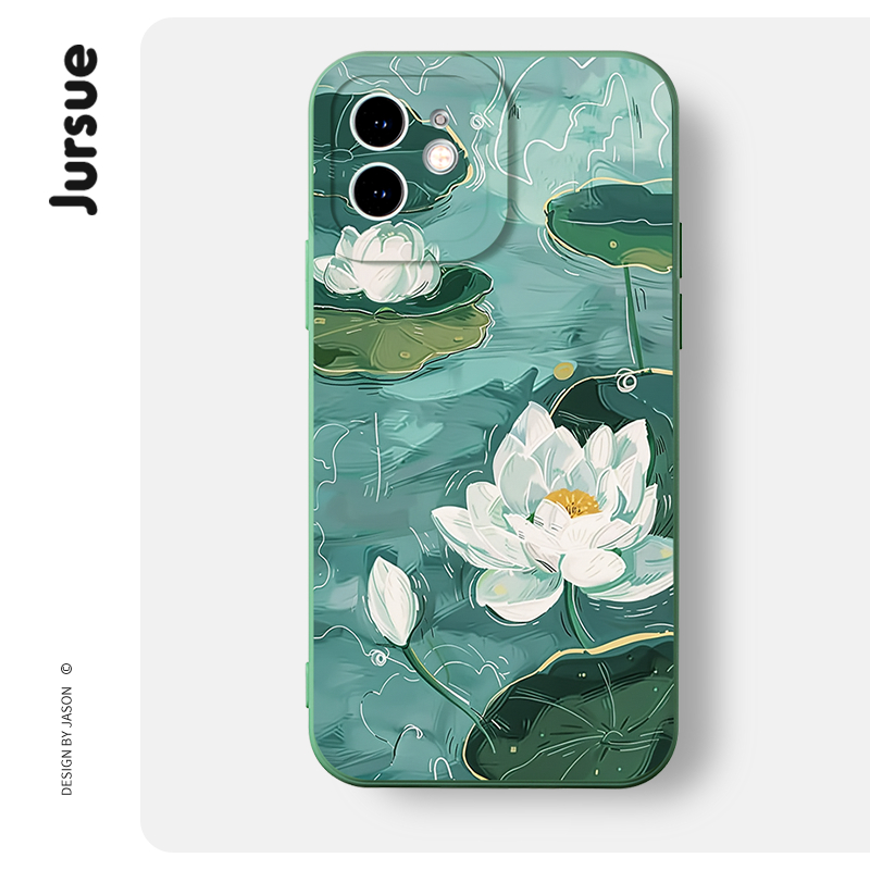 JURSUE ins ความงามกันกระแทกนุ่มเคสโทรศัพท์สําหรับiPhone 17 Air 16 15 14 13 12 11 Pro Max SE 2020 X X