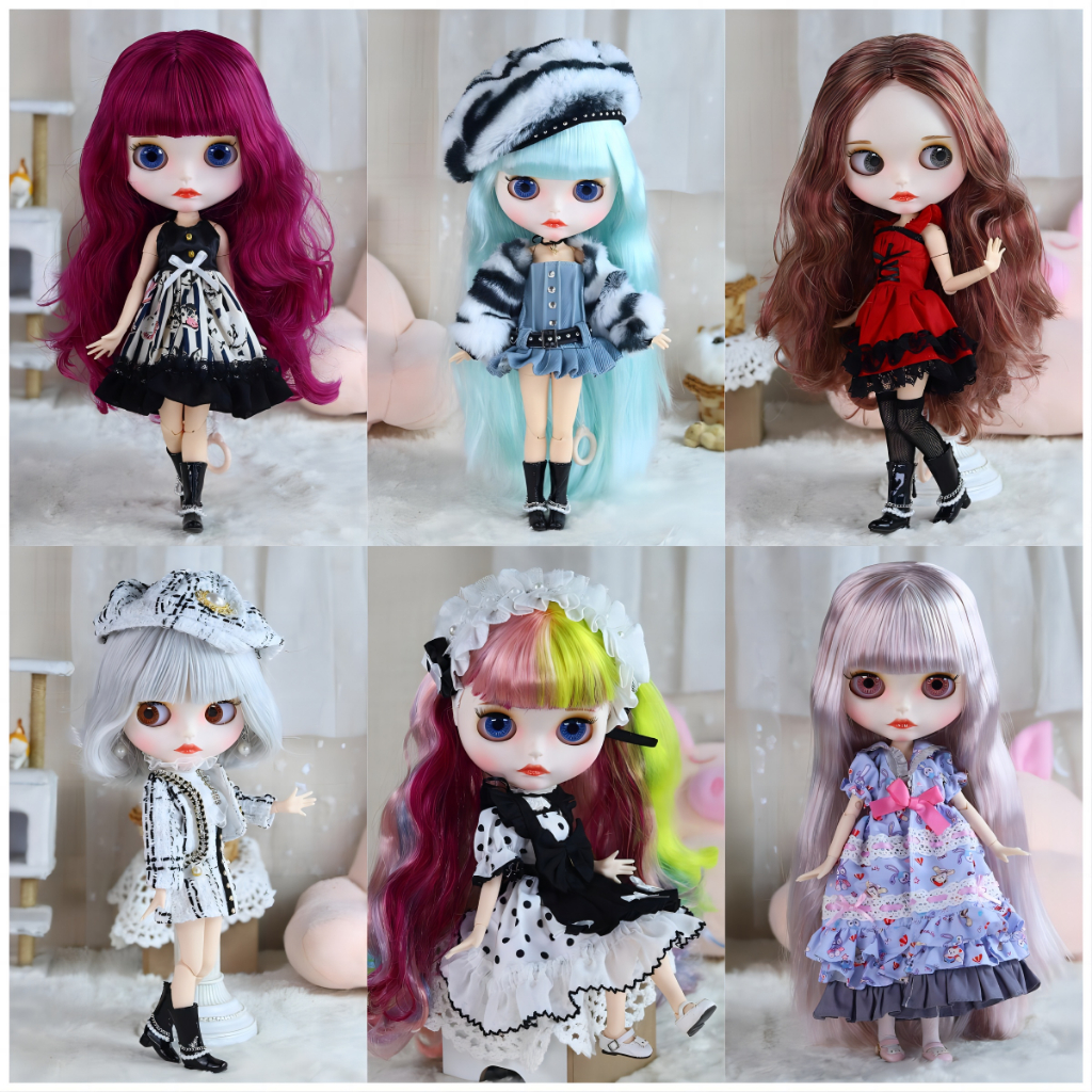 ตุ๊กตาบลายธ์ ชนิดข้อต่อ ผิวแมตต์ ขนาด 30 ซม. เปลี่ยนทรงผมและหน้าได้