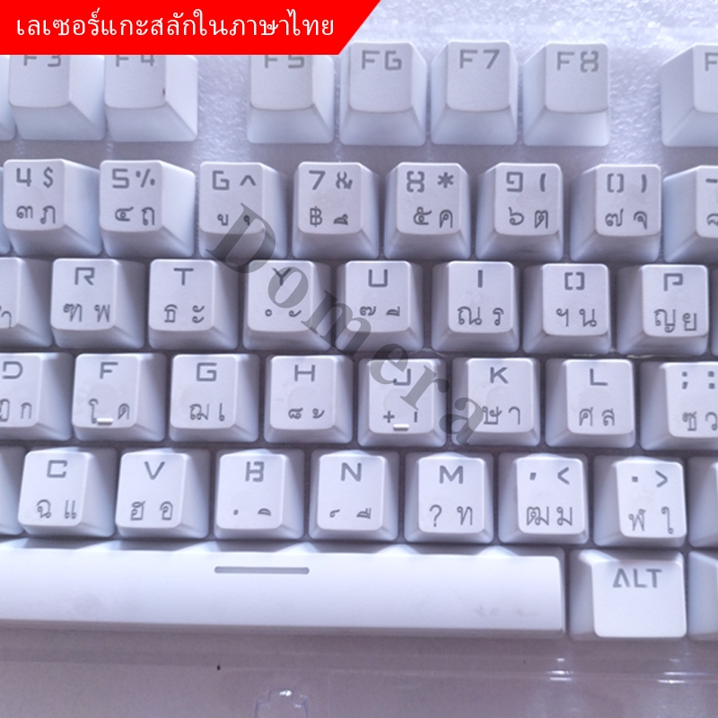 🔥แป้นพิมพ์สัญลักษณ์คู่🔥คีย์แคปดาวเทียมสากล คีย์แคป PBT ABS OEM 104 คีย์ พร้อมตัวดึงคีย์