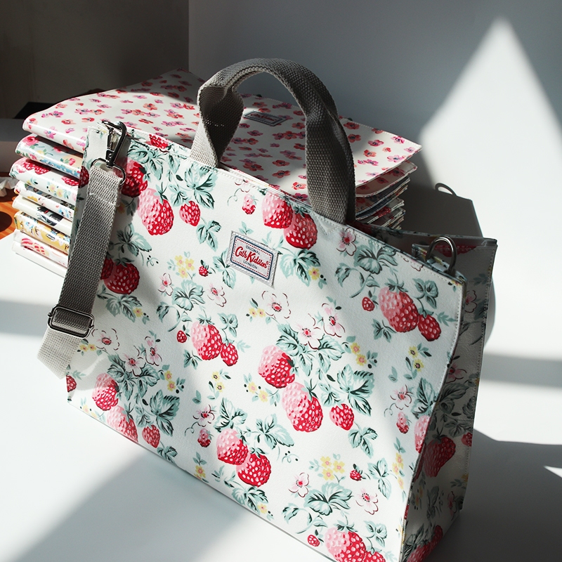 Cath kidson กระเป๋าสะพายไหล่ความจุขนาดใหญ่กระเป๋าผู้หญิงลําลองสไตล์อังกฤษกระเป๋าแนวทแยง