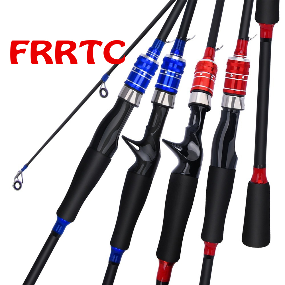 คันเบ็ดตกปลาแบบหล่อ/ปั่น 1.65/1.8M 2 ส่วนพร้อมด้ามจับ EVA สำหรับคันเบ็ดเบสคันเบ็ดแบบพกพาคันเบ็ด สำหรับน้ำเค็มและน้ำจ