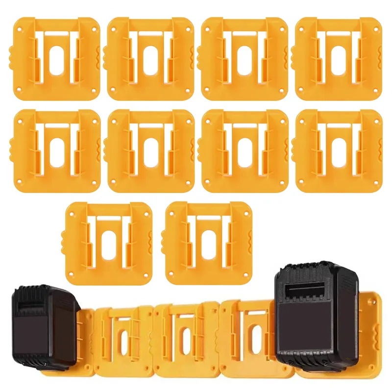 5/10PCS แบตเตอรี่สําหรับ Dewalt 18V 20V Li-ion แบตเตอรี่, Wall Mount Storage Rack แบตเตอรี่ Dock สําหรับ Dewalt DCB182 DCB203