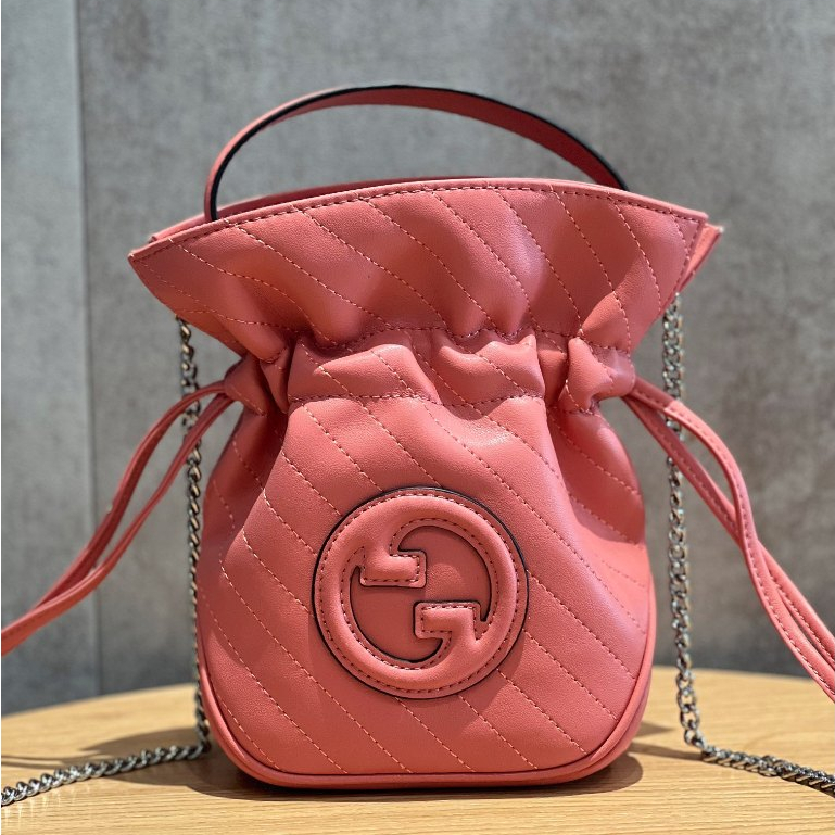 Gucci/gucci ของแท้ กระเป๋าถือ กระเป๋าสะพายข้าง ทรงบักเก็ต ขนาดเล็ก สําหรับผู้หญิง
