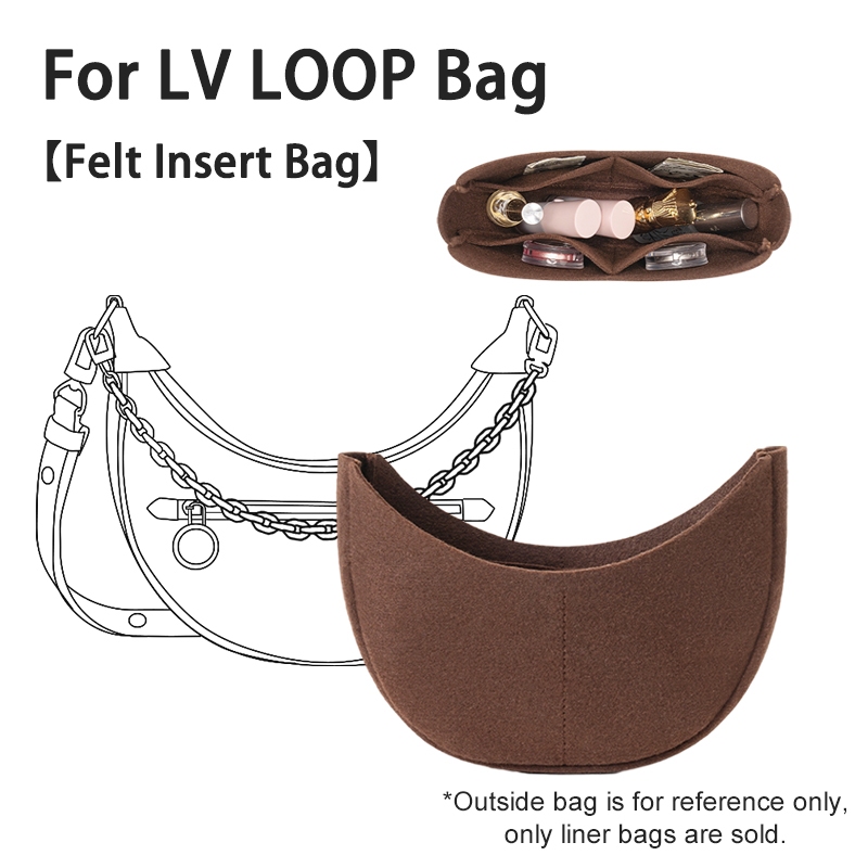 Liner LOOP Crescent Moon Bag ใส่ออแกไนเซอร์, กระเป๋าออกแบบหรูหราสําหรับผู้หญิง