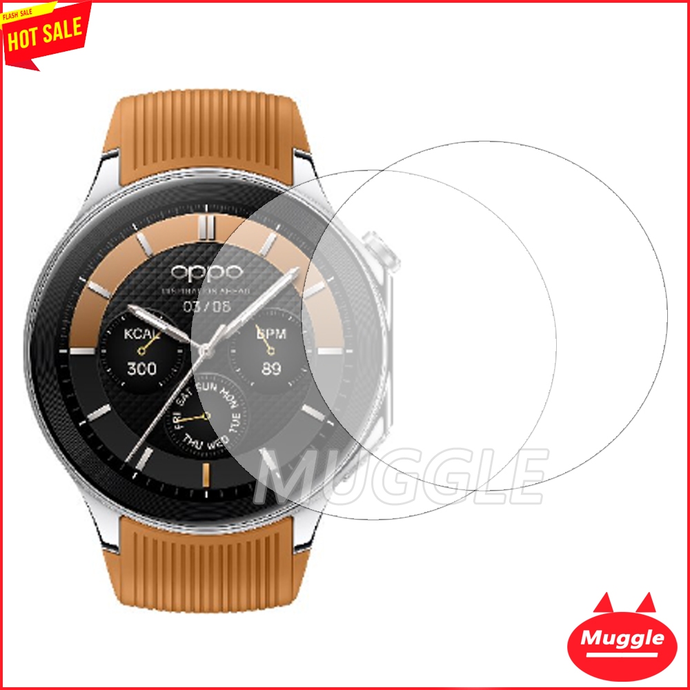 【2PCS】ฟิล์มป้องกัน OPPO Watch X ฟิล์มกระจกกันรอยหน้าจอ 9H สําหรับ Glass OPPO Watch X ฟิล์ม OPPO Watch X