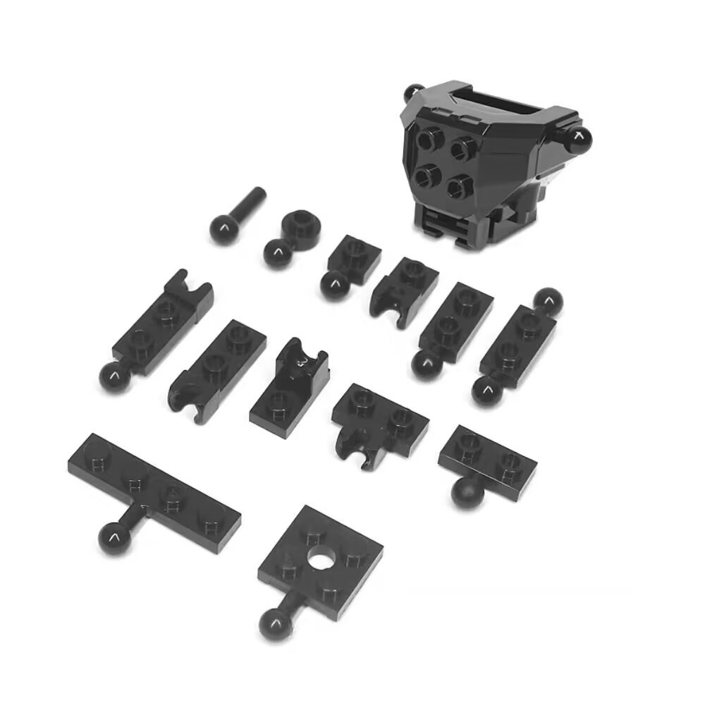 มอค บล็อกสร้างอนุภาคขนาดเล็ก 21484 6302 3184 2508 15460 15456 ชิ้นส่วนร่วมชุดหุ่นยนต์แขนเชื่อมต่อ