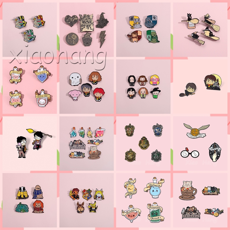 เข็มกลัด รูปการ์ตูนอะนิเมะ Magic Academy Potter ของขวัญ สําหรับเพื่อน 2-7 ชิ้น ต่อชุด