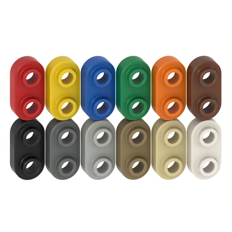 10pcs MOC 35480 แผ่น 1 X 2 โค้งมน 2 เปิด Studsr สําหรับ Building Blocks อะไหล่ DIY การศึกษา Tech อะไ