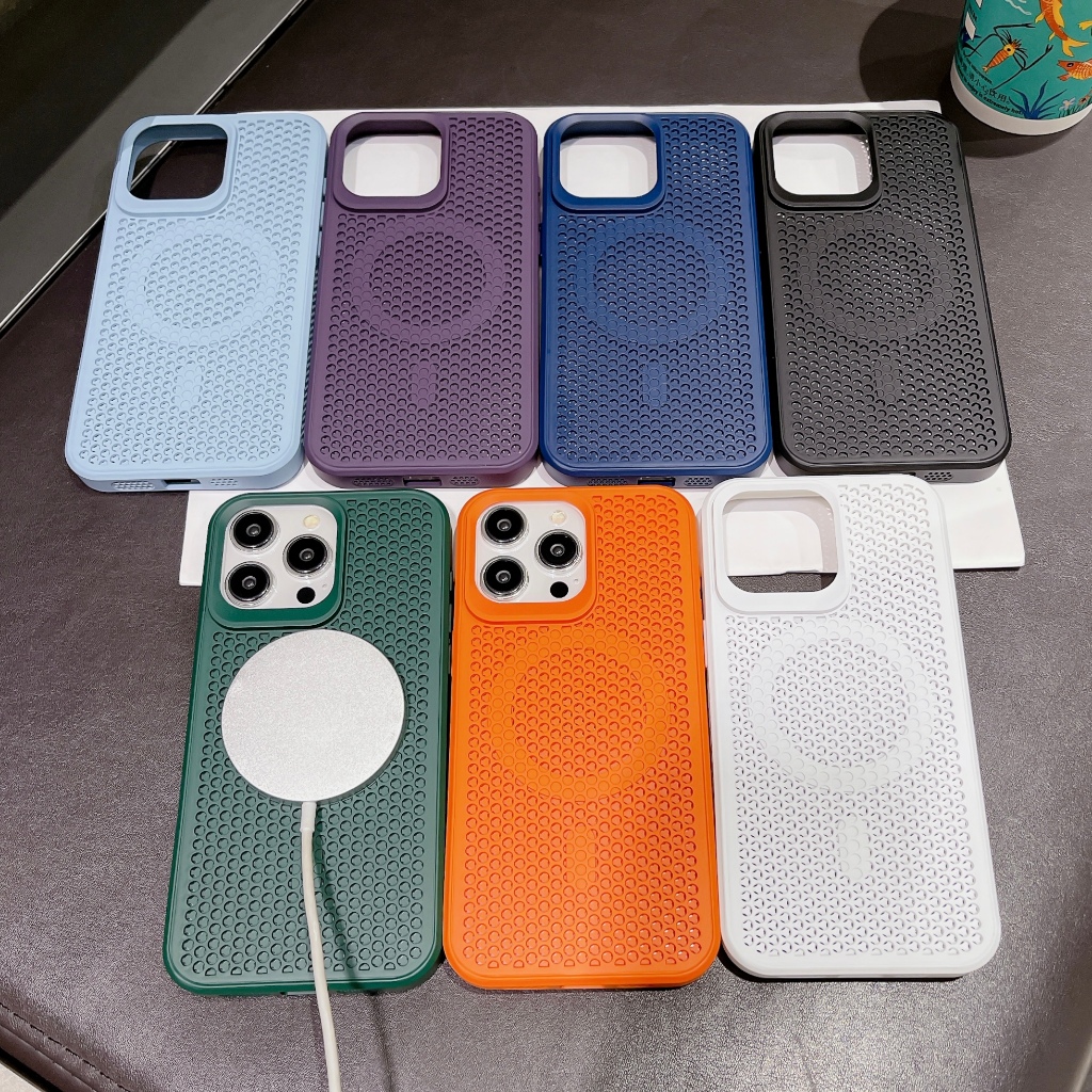 เคสโทรศัพท์มือถือ TPU ระบายอากาศ กระจายความร้อน สําหรับ Iphone 15ProMax 13 11 12Promax 13Promax 11 12 13 14 15