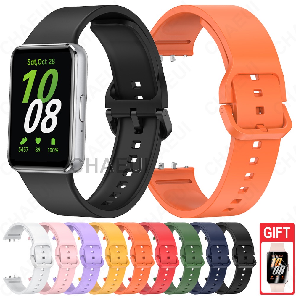สายนาฬิกาข้อมือซิลิโคน แบบเปลี่ยน สําหรับ Galaxy Fit 3