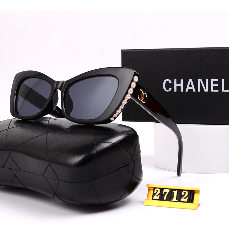 แนะนําเป็นอย่างยิ่ง - แว่นตากันแดด กรอบสี่เหลี่ยม ขนาดใหญ่ Chanel แว่นตากันแดด สําหรับผู้ชาย และผู้หญิง UV400