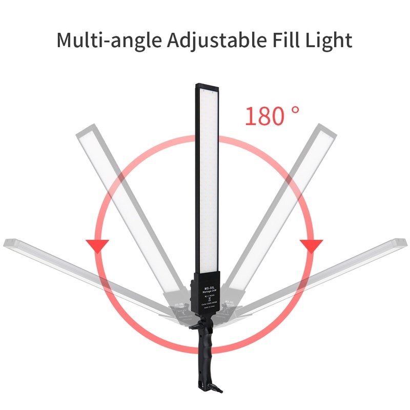 ชุดไฟสตูดิโอ LED แบบคู่ หรี่แสงได้ สําหรับถ่ายภาพ