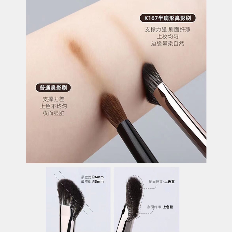 T158 แปรงแต่งหน้า แปรงปัดแก้ม แปรงคอนทัวร์ แปรงไฮไลท์จมูก แปรงปัดจมูก แปรงปัดฝุ่น แปรงปัดฝุ่น แปรงปัดฝุ่น แปรงปัดแก้ม แปรงไฮไลท์ ราคา ถูกที่สุด ดีลบีเคเค แกลเลอรีภาพที่ 6