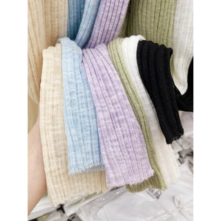 เสื้อแจ็กเก็ตคาร์ดิแกนแขนยาว คอวี ผ้าถัก แบบบาง ขนาดเล็ก สีพื้น
