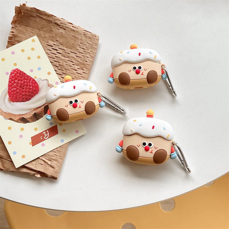 เคสAirpods1/2 AirPods3/Airpods pro เคสการ์ตูนน่ารัก เคสซิลิโคนแอร์พอต ลายเค้ก INS สไตล์เกาหลี